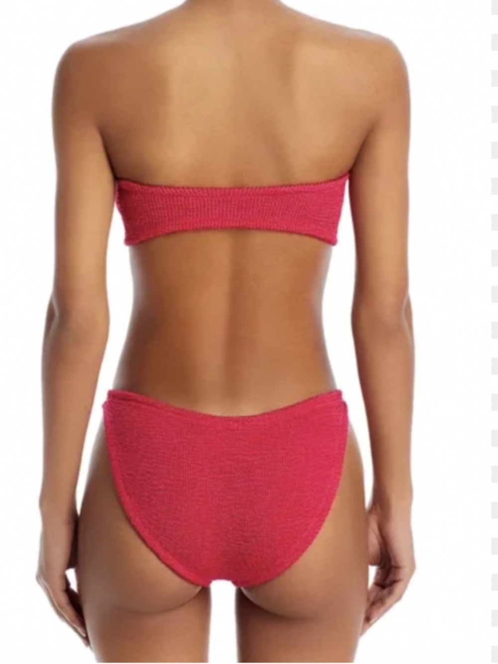 Hunza G Jean Bikini Metallic Raspberry - Picture 3 of 3